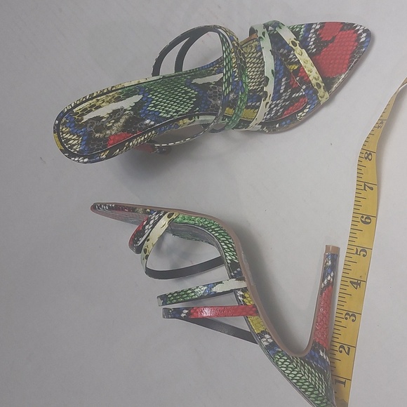Qupid Multicolor Woman Slip-on Pointed Toe High Heel Shoes Size 10 - Picture 7 of 11